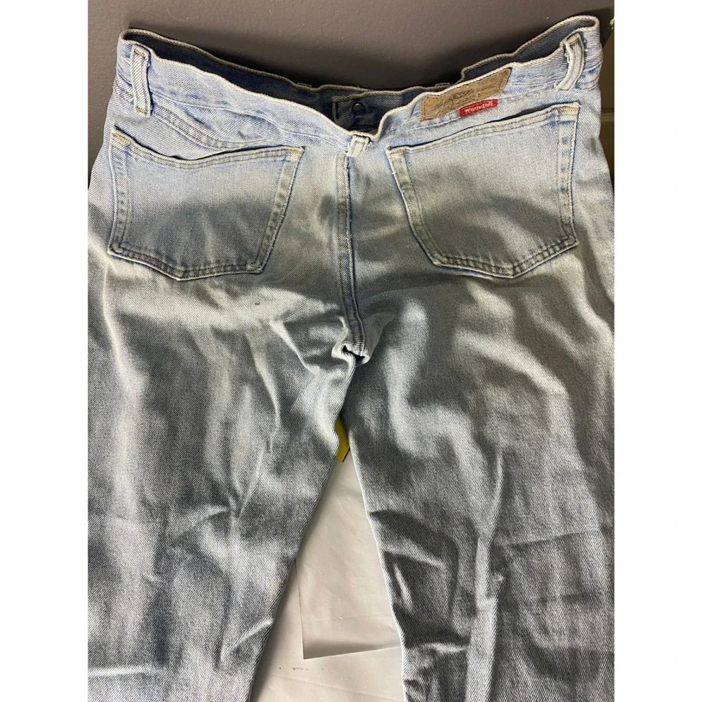 Vintage Wrangler Mens Relaxed Fit Light Wash Denim Jeans 33x32‎ USA Cotton jenas